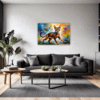 Passionate Abyssinian Cat Living Room Demo