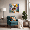 Passionate Abyssinian Cat Living Room Demo