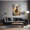 Passionate Abyssinian Cat Living Room Demo