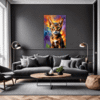 Passionate Abyssinian Cat Living Room Demo