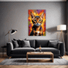 Passionate Abyssinian Cat Living Room Demo