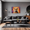 Passionate Abyssinian Cat Living Room Demo