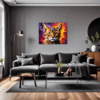 Passionate Abyssinian Cat Living Room Demo
