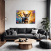 Passionate Abyssinian Cat Living Room Demo
