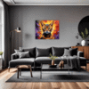 Passionate Abyssinian Cat Living Room Demo