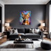 Passionate Abyssinian Cat Living Room Demo