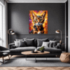 Passionate Abyssinian Cat Living Room Demo