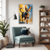 Passionate Abyssinian Cat Living Room Demo