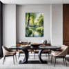 Peaceful Woodland Lake Dining Room Demo