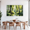 Peaceful Woodland Lake Dining Room Demo