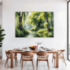 Peaceful Woodland Lake Dining Room Demo