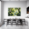 Peaceful Woodland Lake Dining Room Demo