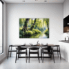 Peaceful Woodland Lake Dining Room Demo