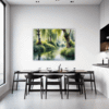 Peaceful Woodland Lake Dining Room Demo