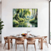 Peaceful Woodland Lake Dining Room Demo