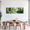 Peaceful Woodland Lake Dining Room Demo