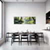 Peaceful Woodland Lake Dining Room Demo