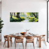 Peaceful Woodland Lake Dining Room Demo