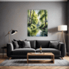 Peaceful Woodland Lake Living Room Demo