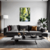Peaceful Woodland Lake Living Room Demo