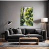 Peaceful Woodland Lake Living Room Demo