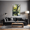 Peaceful Woodland Lake Living Room Demo
