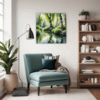 Peaceful Woodland Lake Living Room Demo