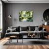Peaceful Woodland Lake Living Room Demo