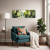 Peaceful Woodland Lake Living Room Demo
