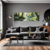 Peaceful Woodland Lake Living Room Demo