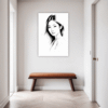 Pensive Female Drawing Hallway Demo
