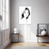Pensive Female Drawing Hallway Demo