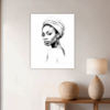 Pensive Female Drawing Hallway Demo