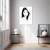 Pensive Female Drawing Hallway Demo