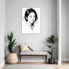 Pensive Female Drawing Hallway Demo