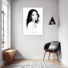 Pensive Female Drawing Hallway Demo