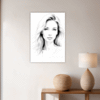 Pensive Female Drawing Hallway Demo