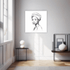 Pensive Female Drawing Hallway Demo