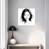 Pensive Female Drawing Hallway Demo