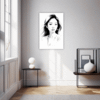 Pensive Female Drawing Hallway Demo