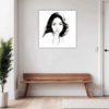 Pensive Female Drawing Hallway Demo