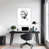 Pensive Female Drawing Office Demo