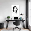 Pensive Female Drawing Office Demo