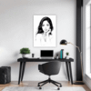 Pensive Female Drawing Office Demo