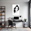 Pensive Female Drawing Office Demo