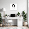 Pensive Female Drawing Office Demo