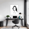 Pensive Female Drawing Office Demo