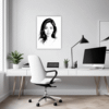Pensive Female Drawing Office Demo