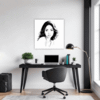 Pensive Female Drawing Office Demo