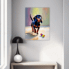Playful Dachshund Hallway Demo